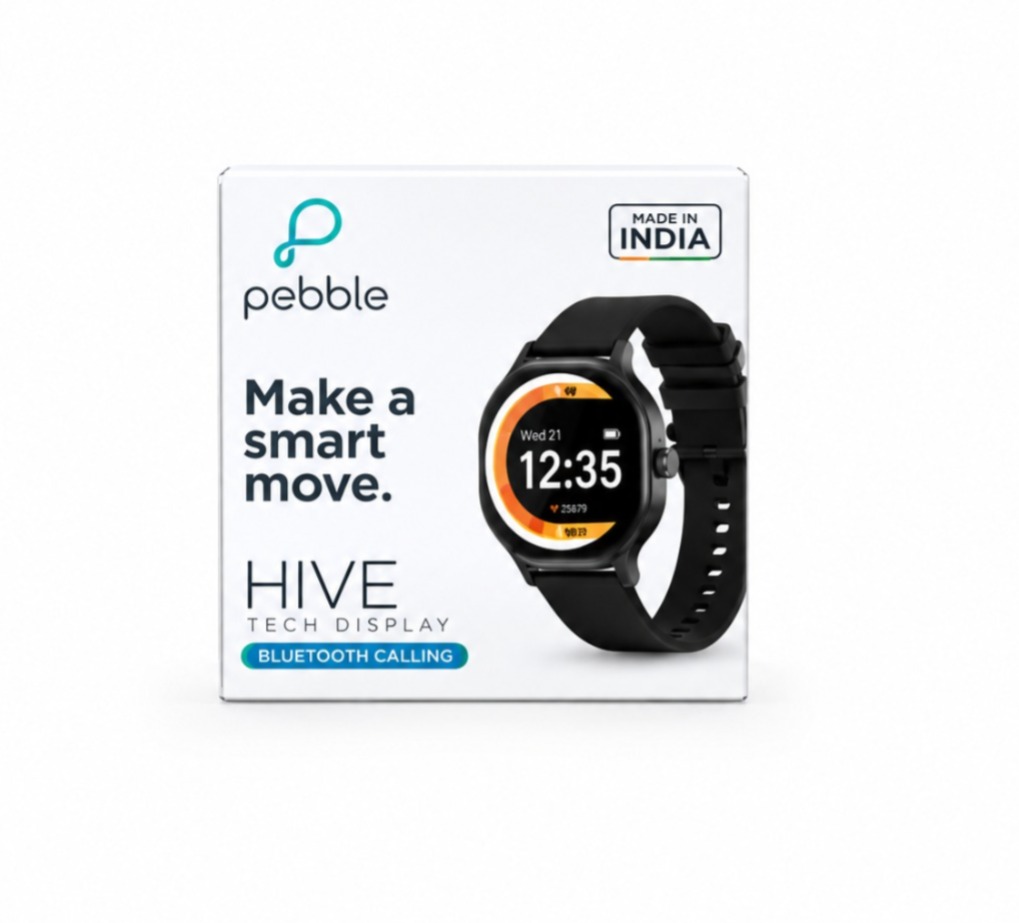PEBBLE HIVE SMART WATCH WITH 1.39-INCH HD DISPLAY with HD Touchscreen