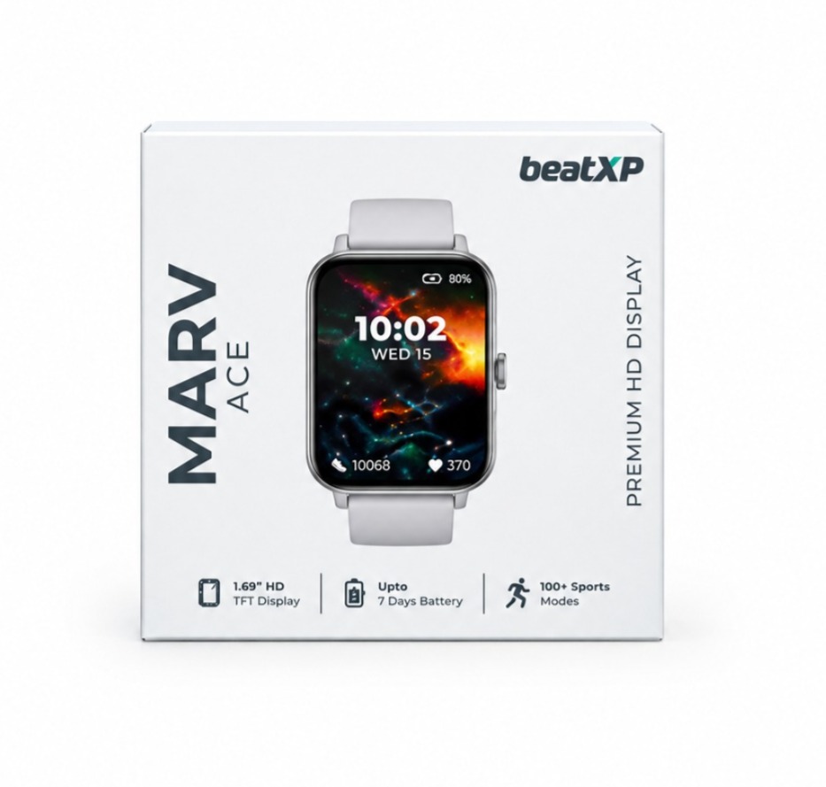 BEATXP MARV ACE 1.85-INCH HD BLUETOOTH CALLING SMARTWATCH with HD Touchscreen