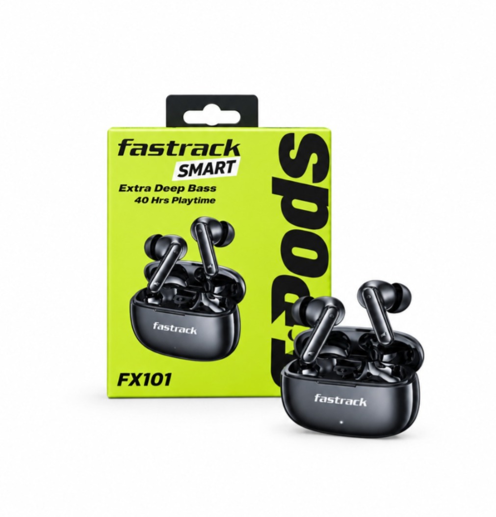 Fastrack FPods FX101 TWS Earbuds Black with 40 Hours Playtime