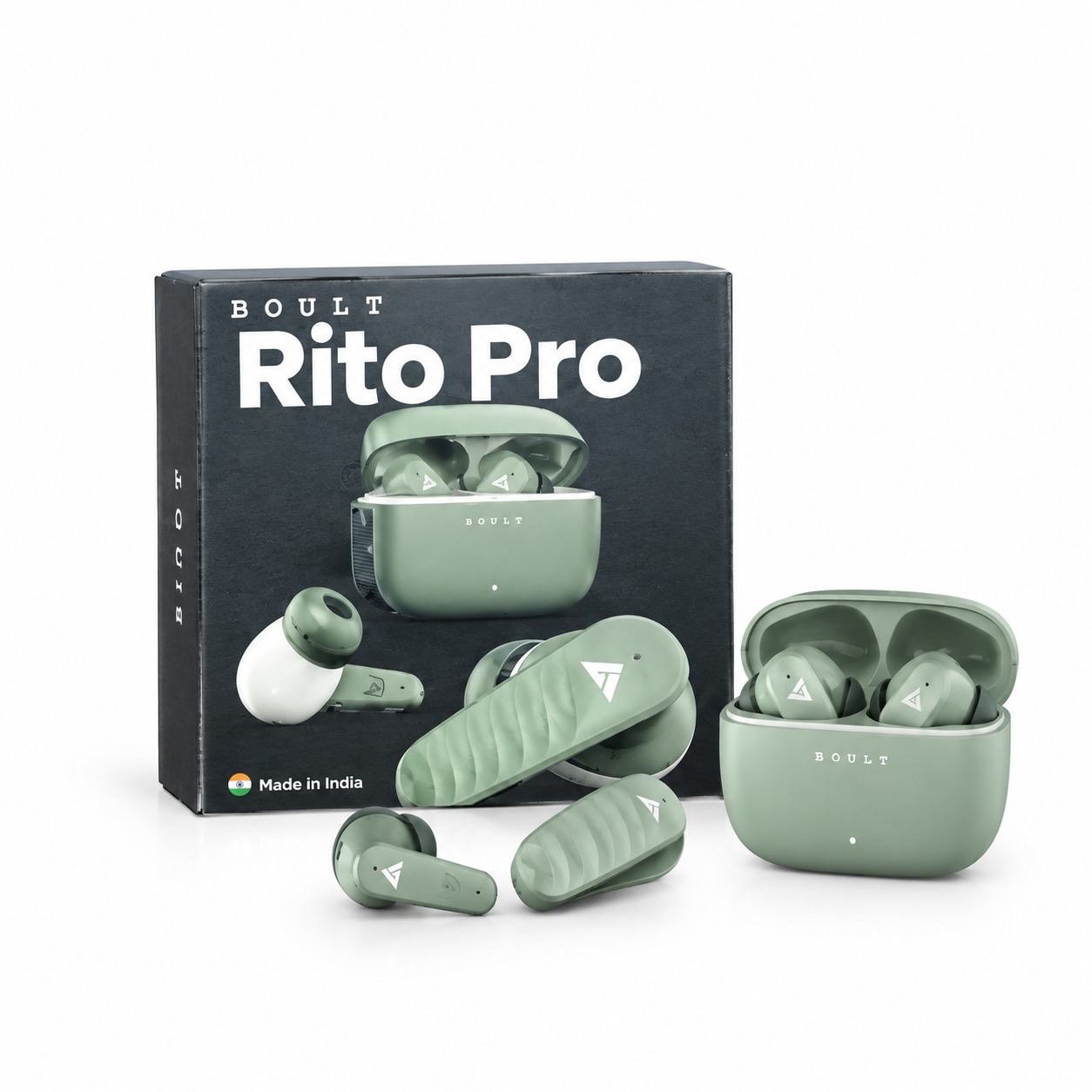Boult Rito Pro TWS Earbuds with 45 Hours Playback and Quad Mic ENC