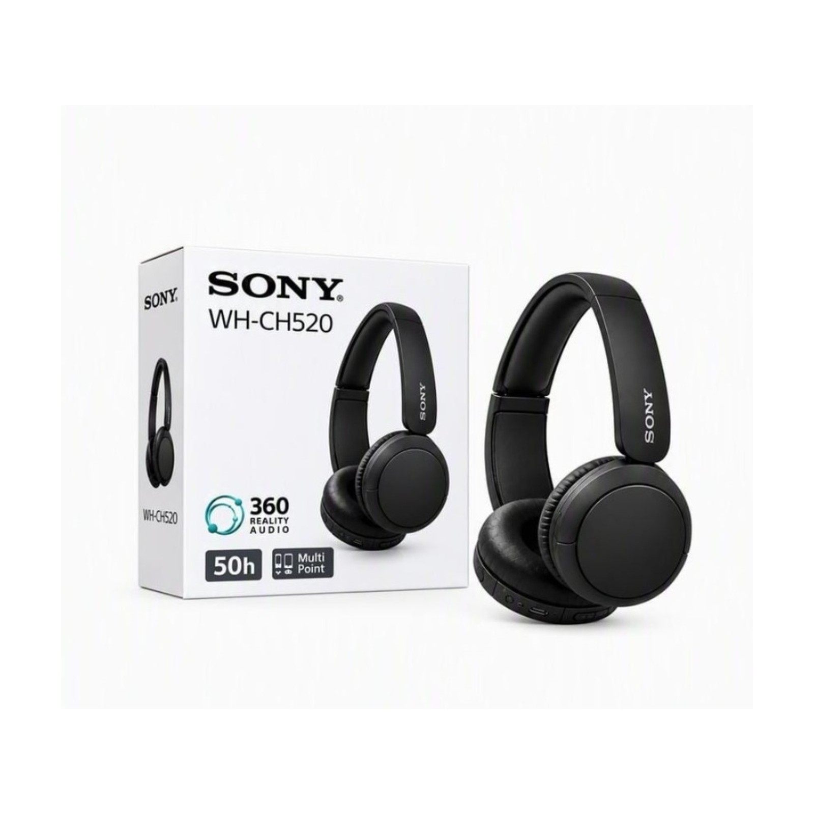 Sony WH-CH520 Wireless Headphones Cream Beige with 50 Hours Battery Life