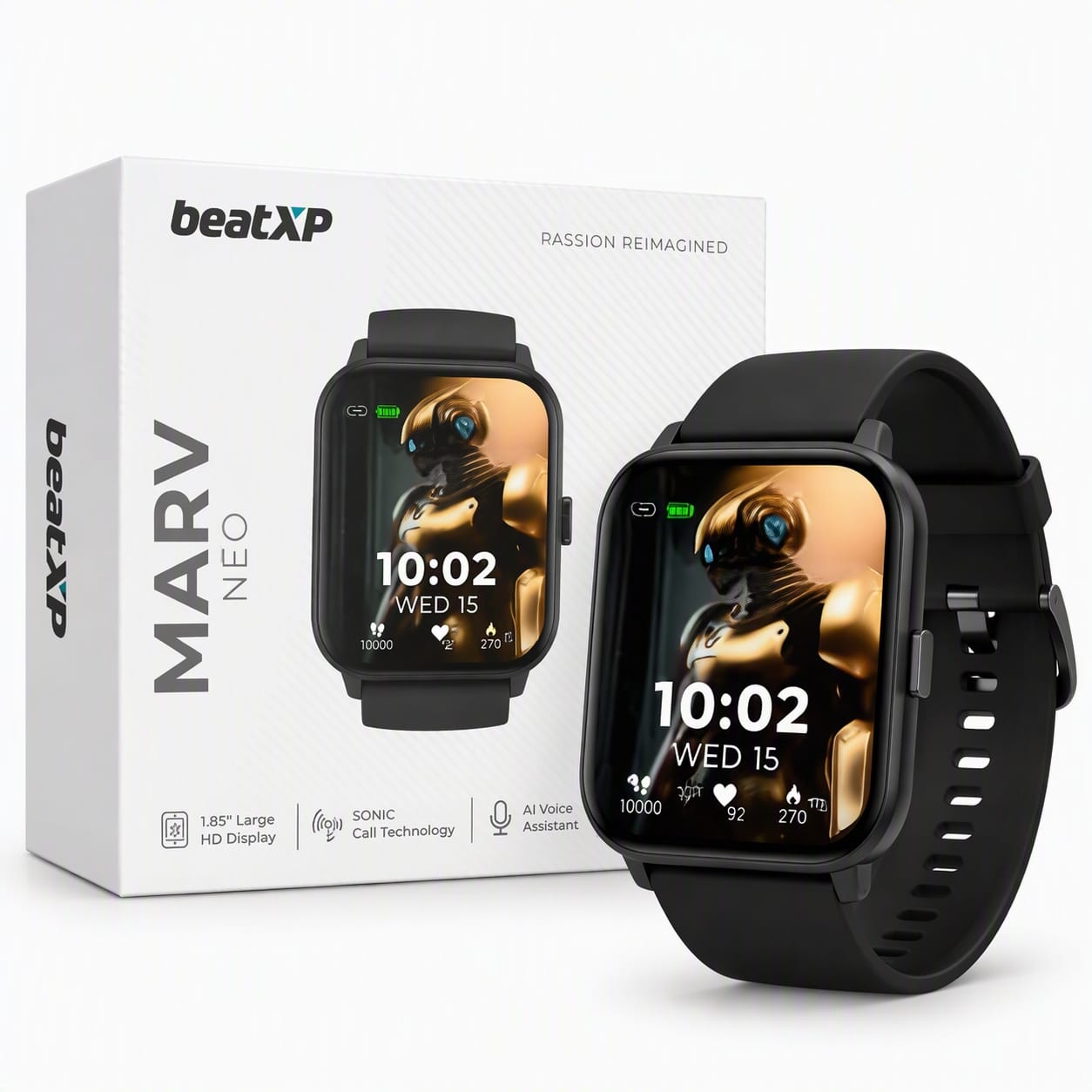 BEATXP MARV NEO SMARTWATCH WITH 1.85-INCH HD DISPLAY & BT CALLING with HD Touchscreen