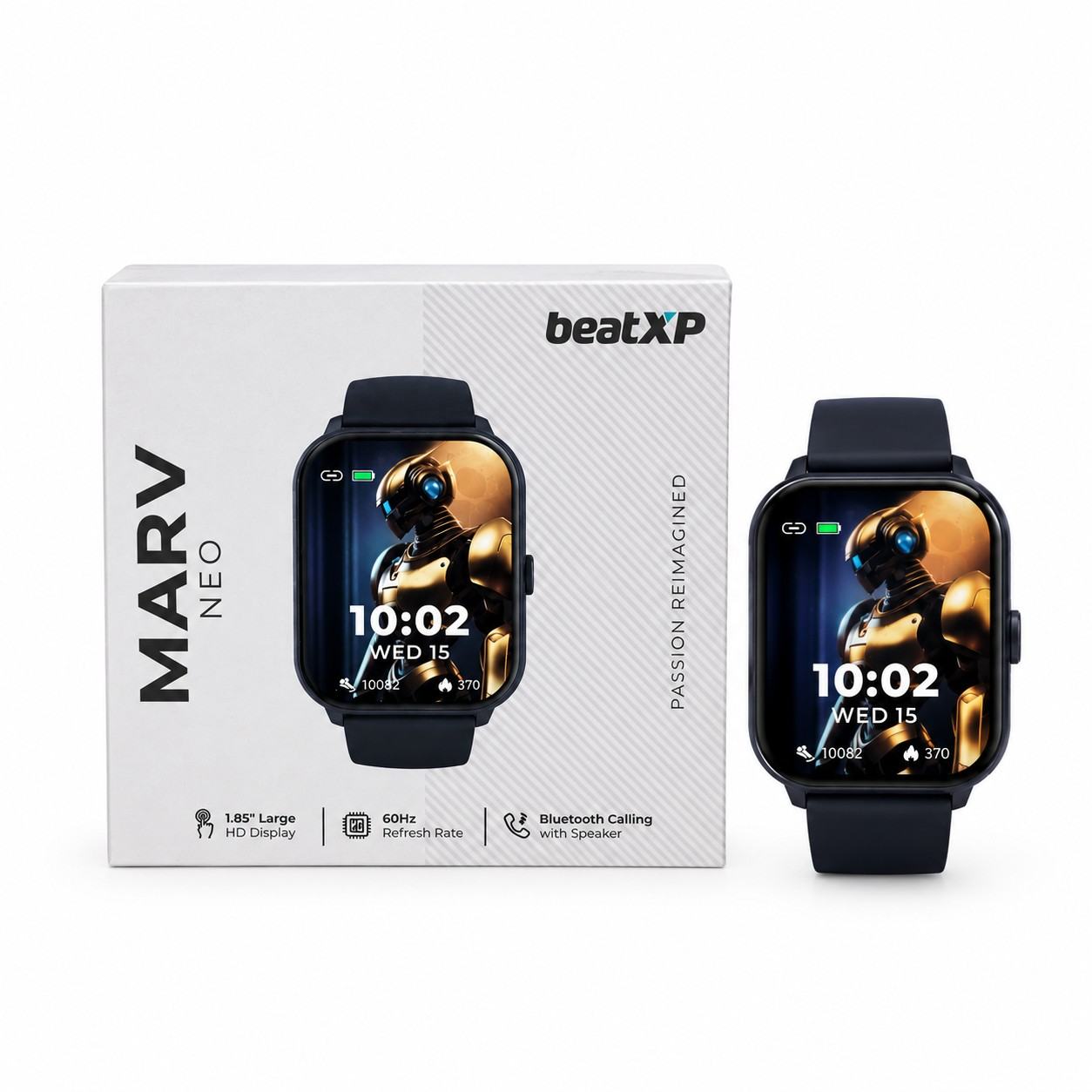 BeatXP Marv Neo Smartwatch Persian Blue with 1.85-inch HD display