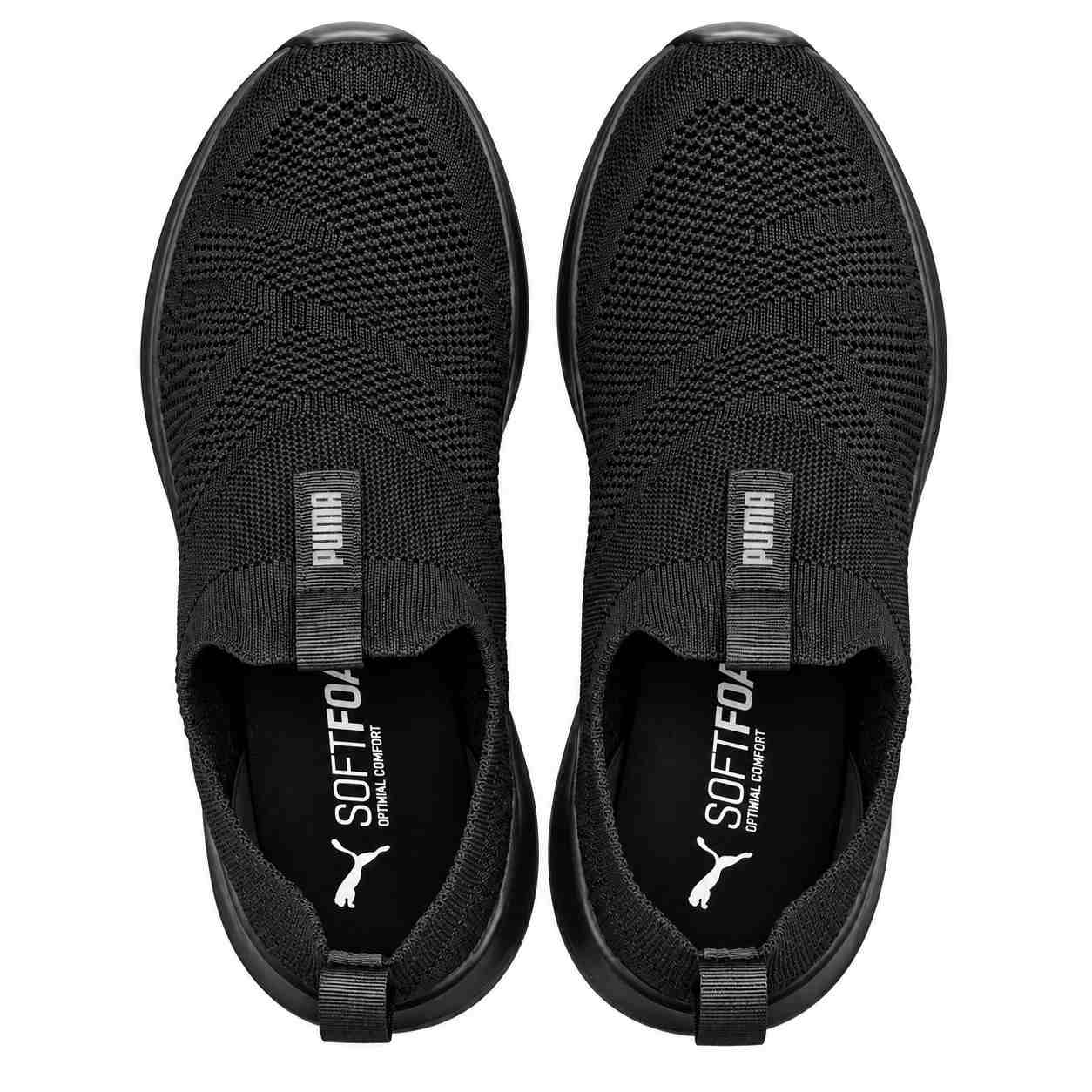 PUMA Cirque Slip-On V1 Men's Shoes in PUMA Black with SoftFoam+ cushioning