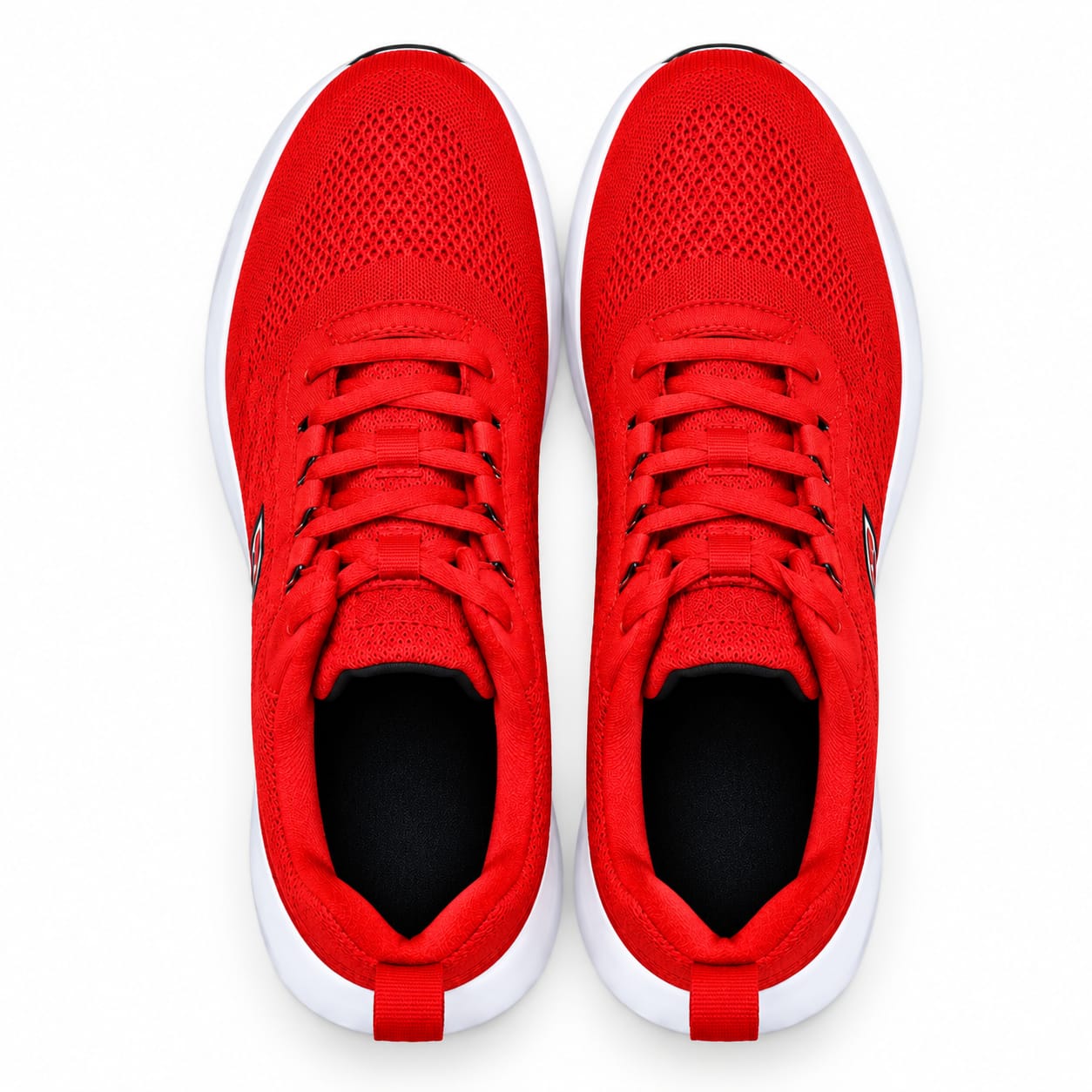 DNINE Speed R05 men's red white running shoes with engineered mesh upper