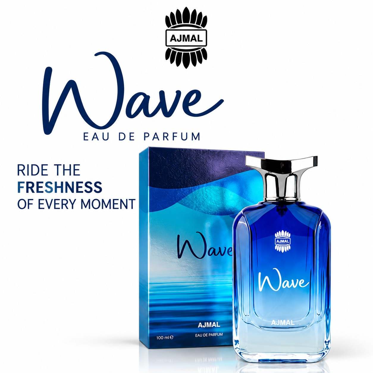 AJMAL Wave Eau de Parfum 100ml for Men Fresh Aquatic Oceanic Fragrance