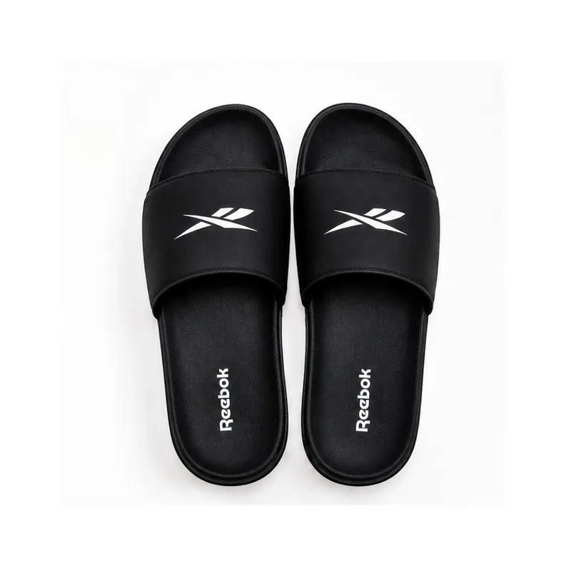 Reebok Slide Slippers for Men – Black & White,( UK 9P)