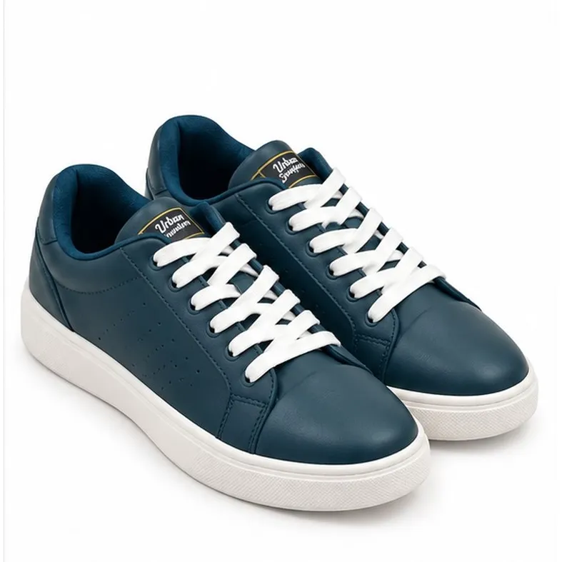 ID Urban casual lace-up sneakers for men ID3078 in navy with anti-skid outsole