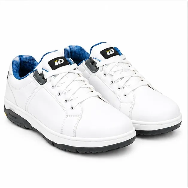iD White and Blue Lace-Up Casual Sneakers (UK9)